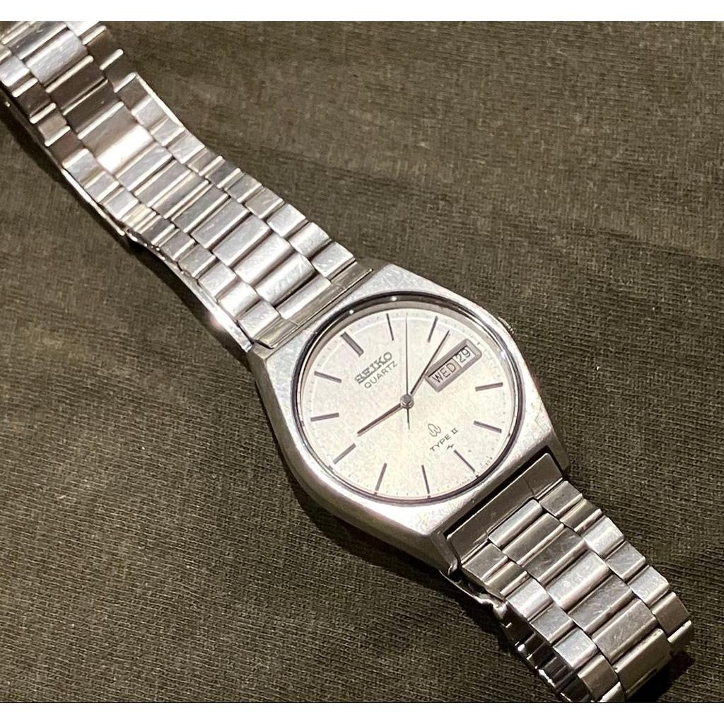 Used SEIKO QUARTZ TYPE II 7123-7080 Men's Watch Day-Date