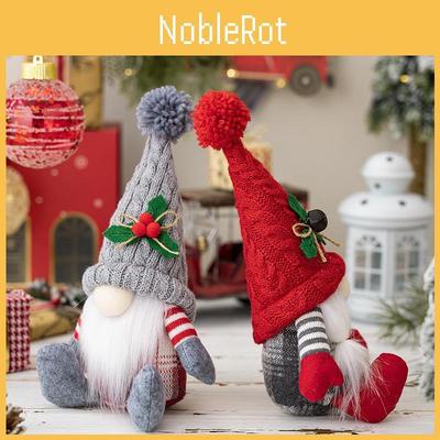 Gemütlicher nordischer sitzender Wichtel Dekopuppe für schöne Weihnachtsdeko Geschenke