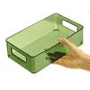 Desktop Organizer Tray Large Capacity Rectangular Shaped PET Snacks Storage Box for Office