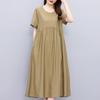 Elegant Long Dresses for Women  Short Sleeve Casual Women's Dress