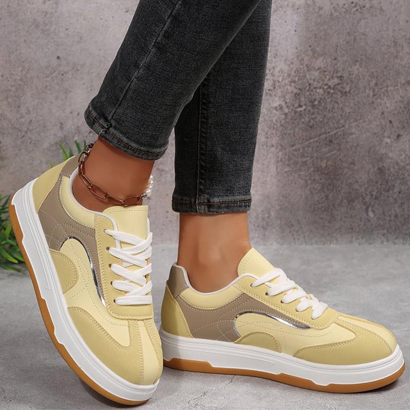 Fashion All-Match Mix Color Sneakers Woman Spring Autumn Plus Size Lace-Up Walking Sports Shoes Women Thick Platform Casual Shoes Female