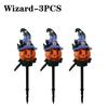 1-5PCS Solar Outdoor Yard Halloween Pumpkin Light Resin Craft Garden Ghost Festival Atmosphere Decoration Yard Stake Insert