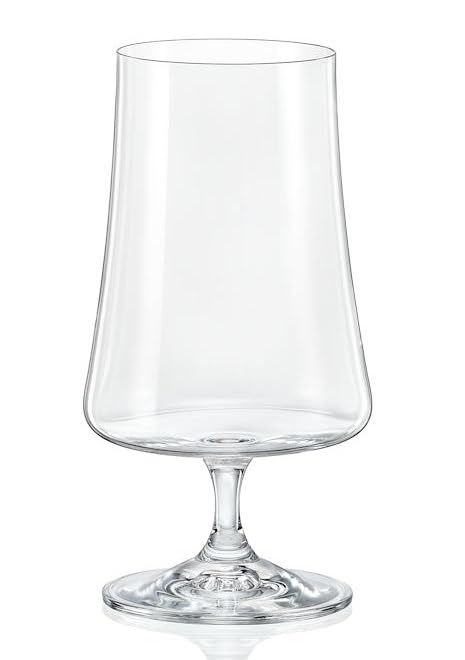 Bohemian Glass XTRA Glass Beer Glasses, Set of 6, 380ml, Dishwasher Safe, Crystallex, 40862-380-6