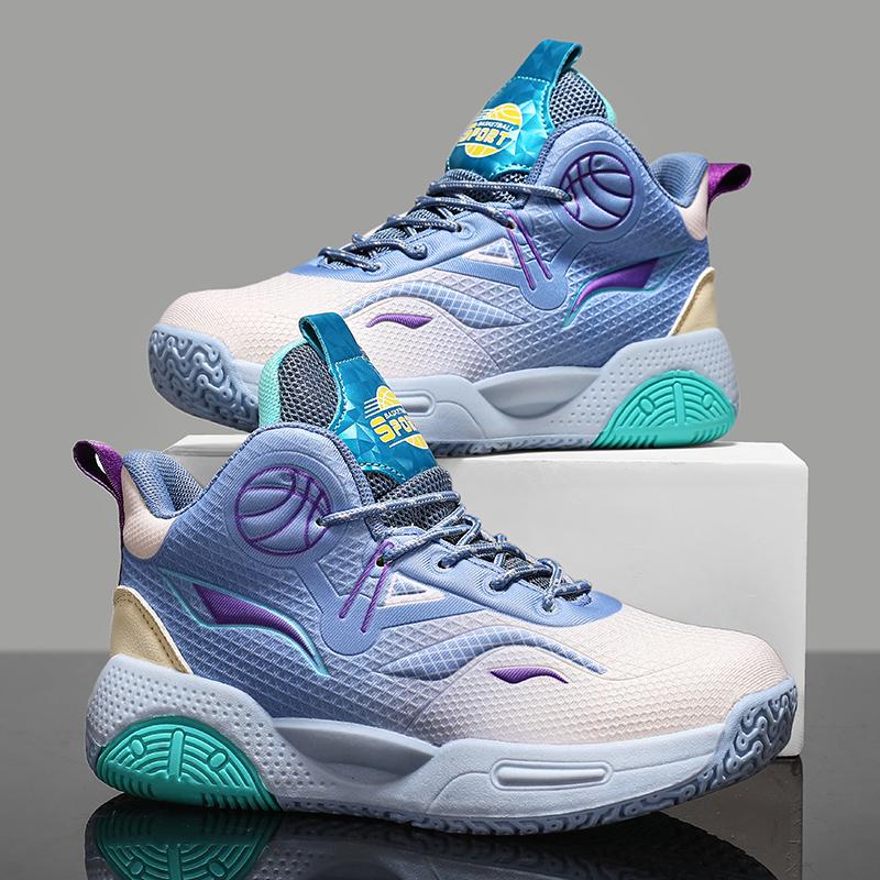 Ny mote Gutter Jenter Basketball Tennis Sportssko Barnestudenter Hightop Sneakers Trekking Boots for Childrens