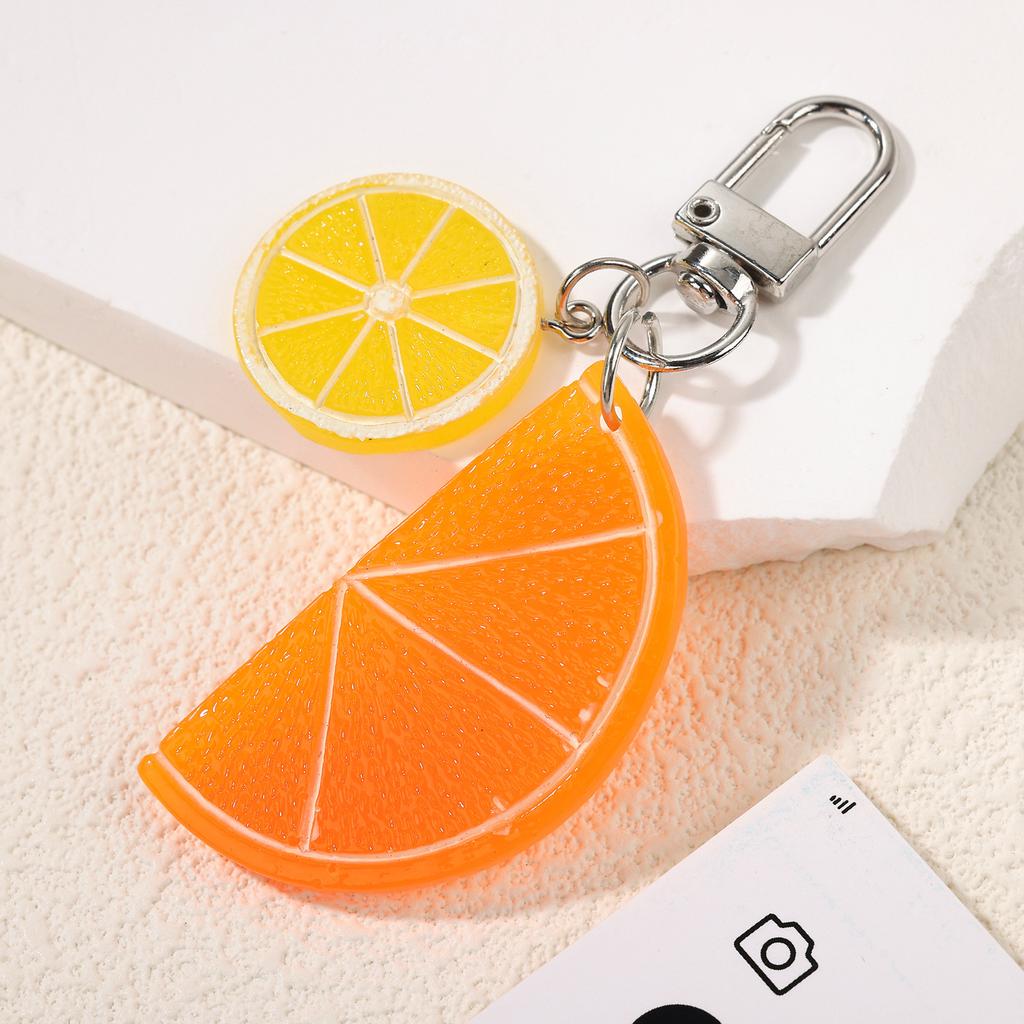 Korean Version Acrylic Plate Fruit Keychain Summer Large Size Personalized Bag Pendant