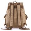 Gootium Backpack Canvas Retro 1-2 Night Trip Business Trip Large Capacity Backpack L Khaki