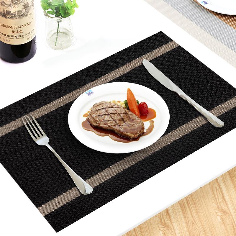 Tablecloth: Waterproof, Oil-proof, Heat-resistant. Dining Table Cloth, Gold Wire Pattern, Western-style Tablecloth, Dish and Plate Pad.