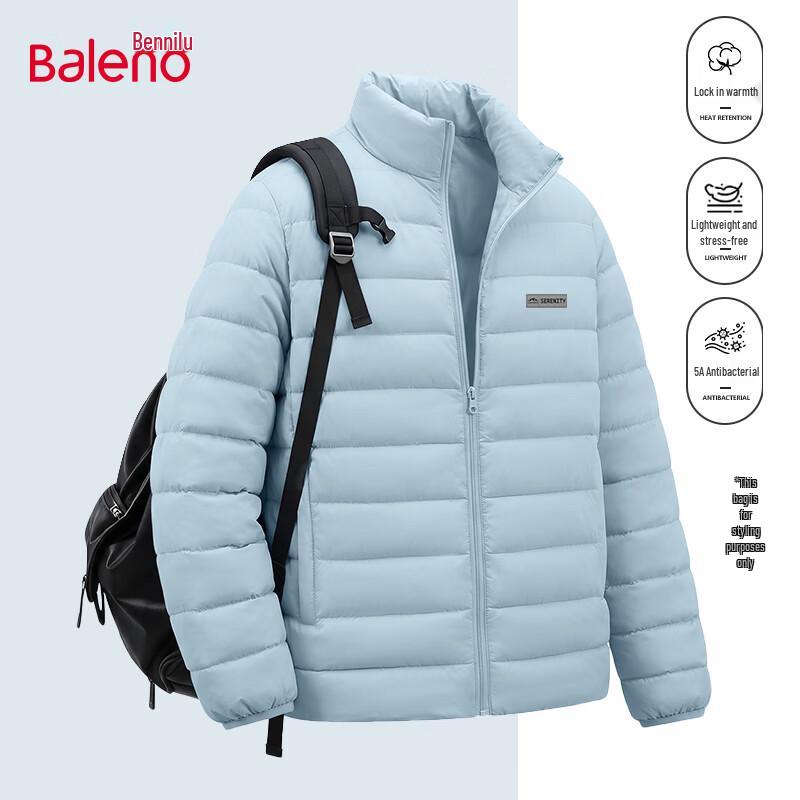 Baleno Men's Winter Graphene-Padded Stand-Collar Puffer Jacket