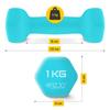 4FIZJO Classic dumbbells for exercises, 2 pcs, 1 kg
