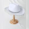 Fashionable White Denims Hat Unisex Breathable Hat Light Weight Sunscreen Hat for Outdoor Activity