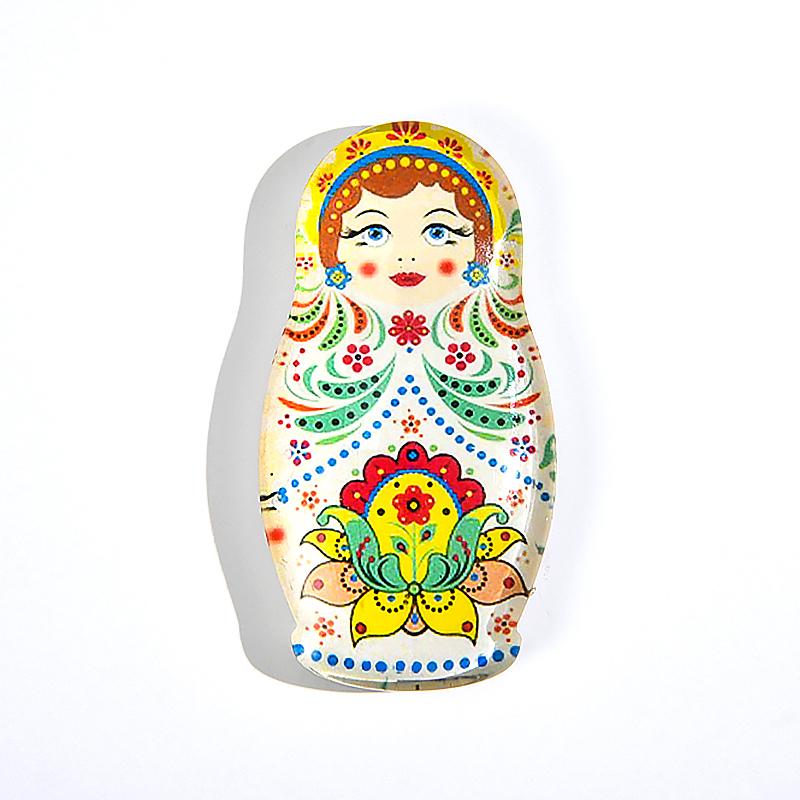 

1 шт. Милая Практичность Этнические Характеристики Холодильники Нежный Блеск Магнитный Изображение Русской Матрешки Декорация K