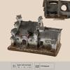 Retro Farmhouse Courtyard Miniature: Nostalgic Desktop Bonsai Decor for Living Room