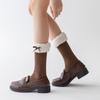 Thicken Winter Socks Women Y2K Mid-Calf Tube Sock Fashion Coral Fleece Socks  JK