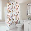 TU Cute Puppy Shower Curtain Set Waterproof Farmhouse Dog Pattern Bathroom Decor Modern Fabric Backdrop Vintage Pet Lover Gift