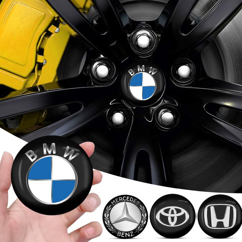 4Pcs 56MM Car Wheel Center Hub Caps Logo Cover Accessories For BMW Mercedes benz Alfa Romeo Dodge Renault Mini Mazda Opel Toyota Ford Jeep Honda