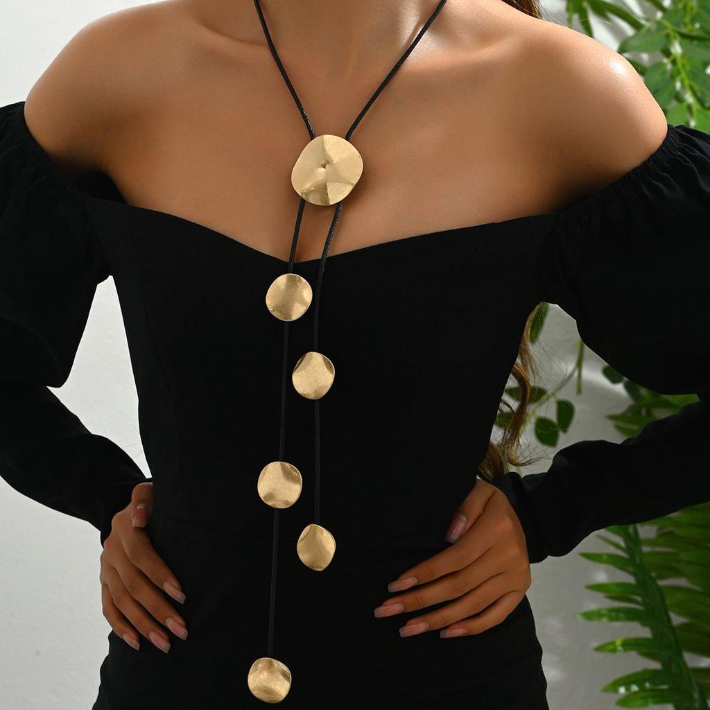 Overdreven Europese & Amerikaanse Charme Y-vormig Damesketting met Rond Hanger