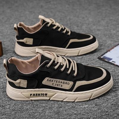 Novos Sapatos Retrô Masculinos Moda Respirável Cano Baixo Versátil Confortáveis Sapatos de Lona Outdoor Antiderrapante Sapatos Esportivos Casuais 2024