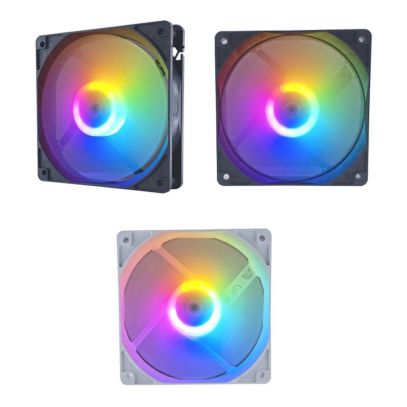 120Mm Pc Case Fan 12V Big 4P 1200Rpm Rgb Desktop Computer Heat Dissipation Colorful Luminous 12Cm Chassis Ventilador