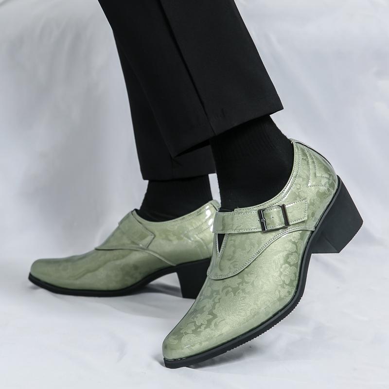 Fashion High Quality Brand Low Cut Chelsea Shoes Men's Pointed Toe Shoes for Wedding High-end New Business Dress Shoes for Men's