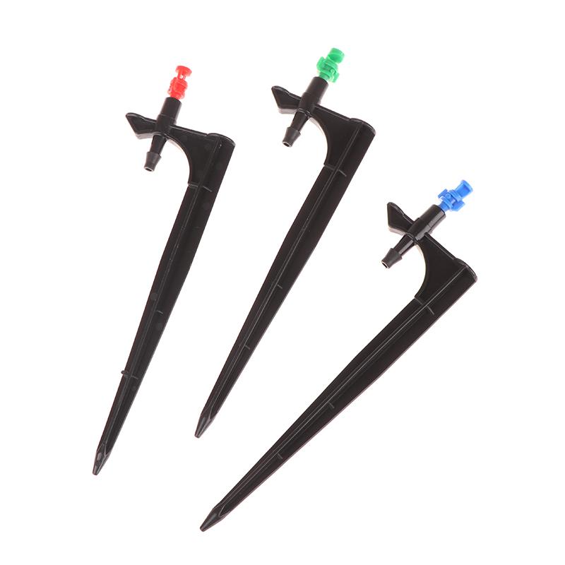 10Pcs 90/180/360 Degree Micro Misting Nozzle 16.5Cm Stake Hose Connector Greenhouse Garden Irrigation Watering Sprinkler