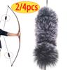 2ks Králičí chlupy Stabilizátor tětivy Tlumič Tlumič Vysoce výkonný tlumič lukostřelby Lovecký tlumič vibrací Příslušenství 20x1,5cm