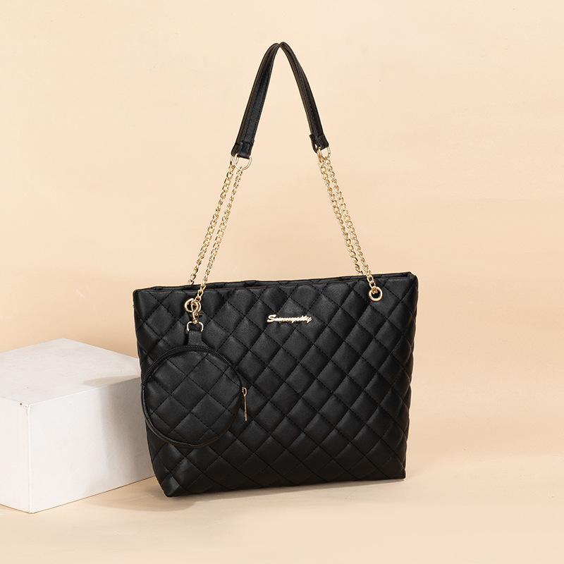 Cozy Up Women's Bag Classic Lingge Embroidered Bag Chain Bag Women's Large Capacity Combination Bag