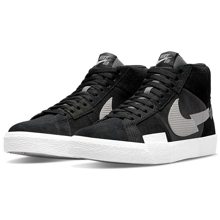 Nike Zoom Blazer Mid Premium SB Mosaik-Pack - Schwarz Wolfsgrau Unisex-Sneakers Cool-Grey Weiß DA8854-001
