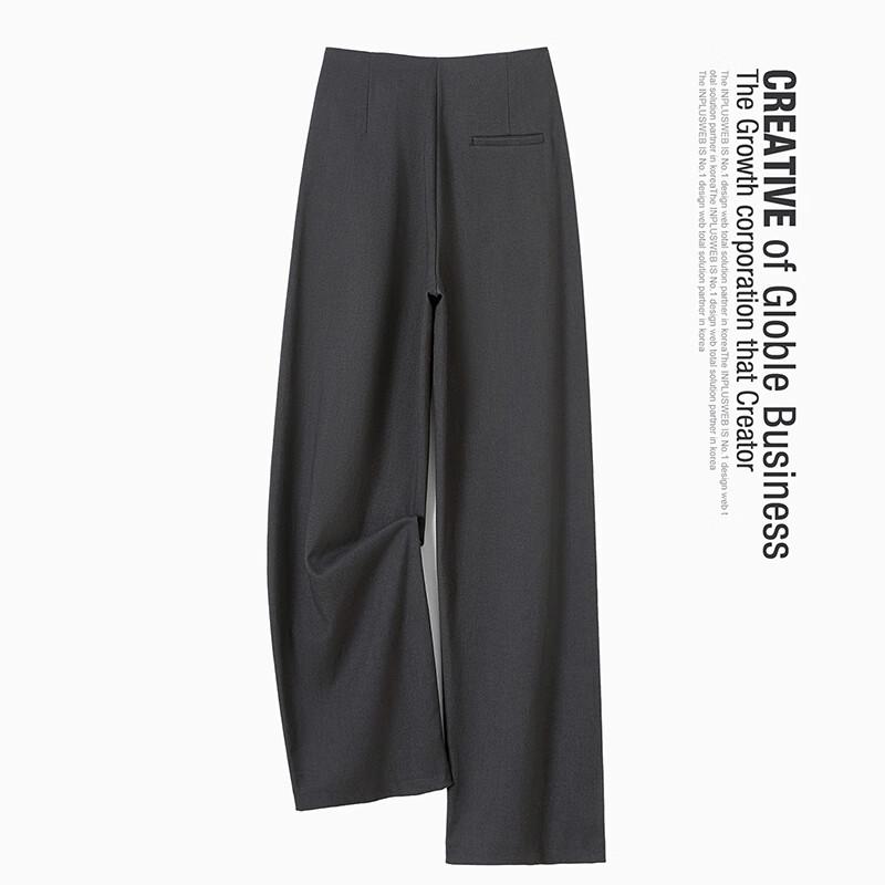 Tachi Women's 2025 Autumn High-Waist Loose Wide-Leg Casual Suit Pants