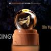 Creative Rotating Crystal Ball Night Light: Decorative Craft for Bedroom Atmosphere and Festive Gift.
