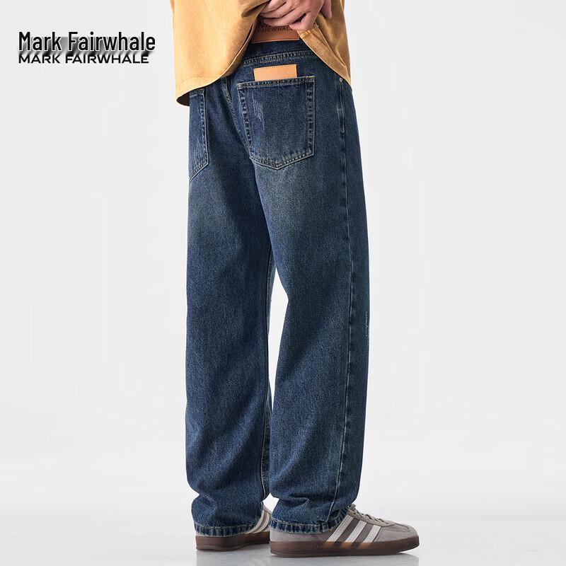 Mark Fairwhale Men's Washed Straight-Leg Jeans