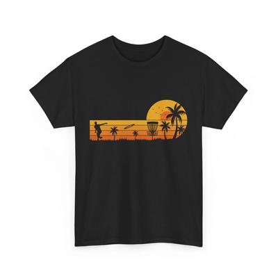 Disc Golf Shirt, Disc Golf Spieler Sonnenuntergang T-Shirt, Disc Golfing Liebhaber T-Shirt