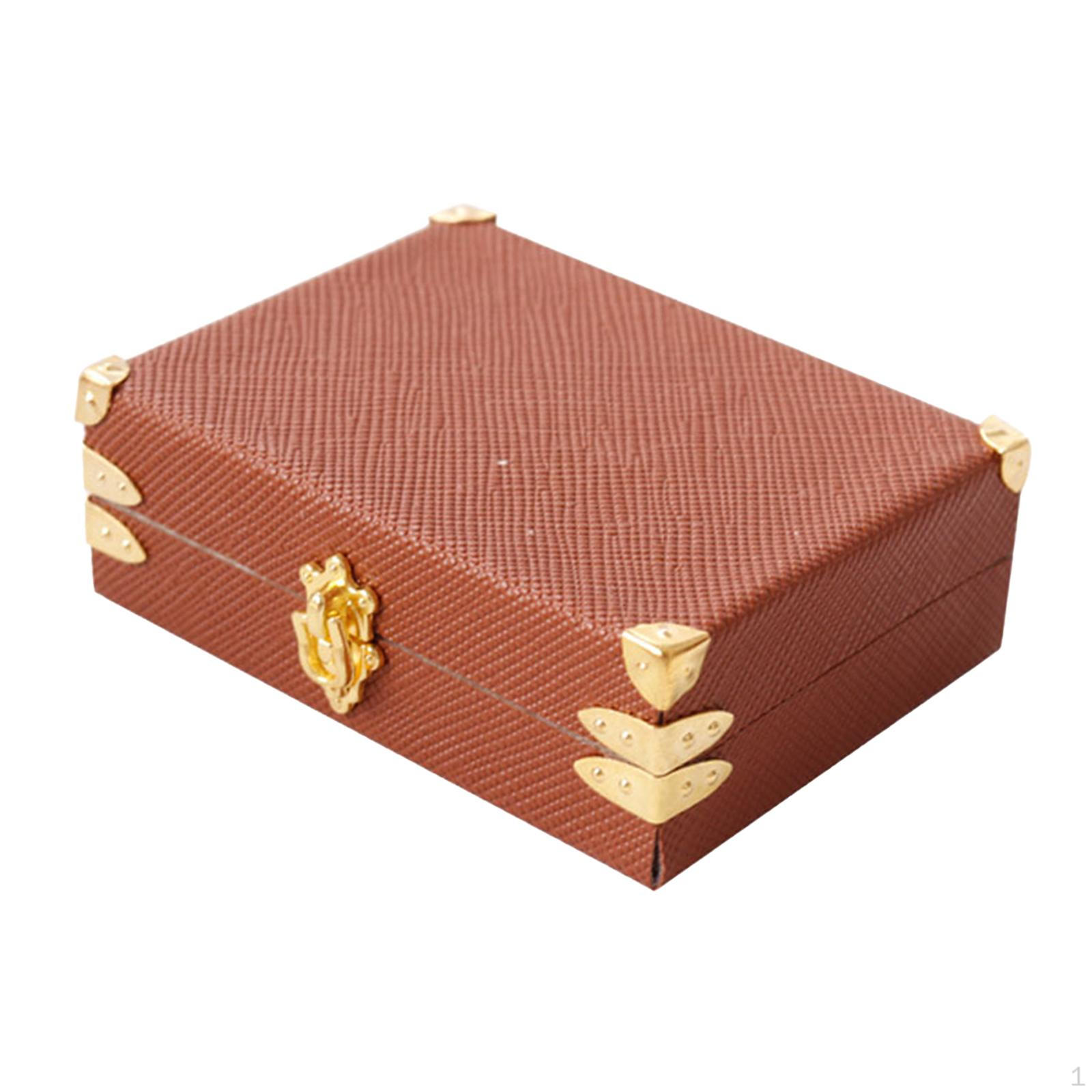 

1:12 кукольных домиков, чемоданов, украшений, ярких, элегантных, старомодных, игрушечных кукол, путешествий big brown