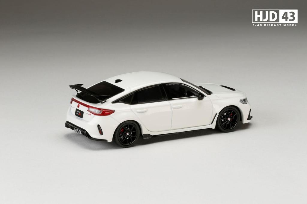 HobbyJAPAN HJD43 Scale Honda Civic TYPE R RACING BLACK Package Championship White Finished Product HJD431003W 1/43 (FL5)
