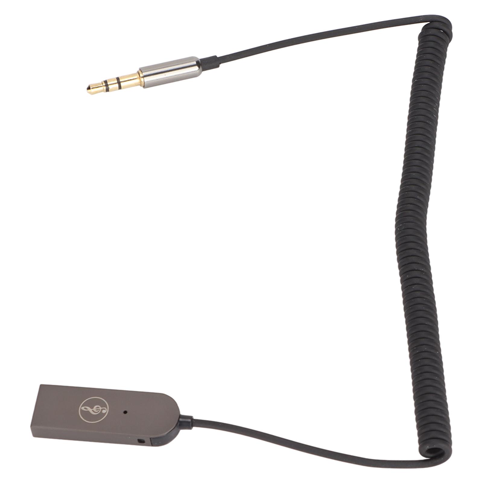 

UBAY1 USB автомобильный Bluetooth-приемник USB Bluetooth-адаптер с кабелем USB 2.0 на 3,5 мм со встроенным разъемом