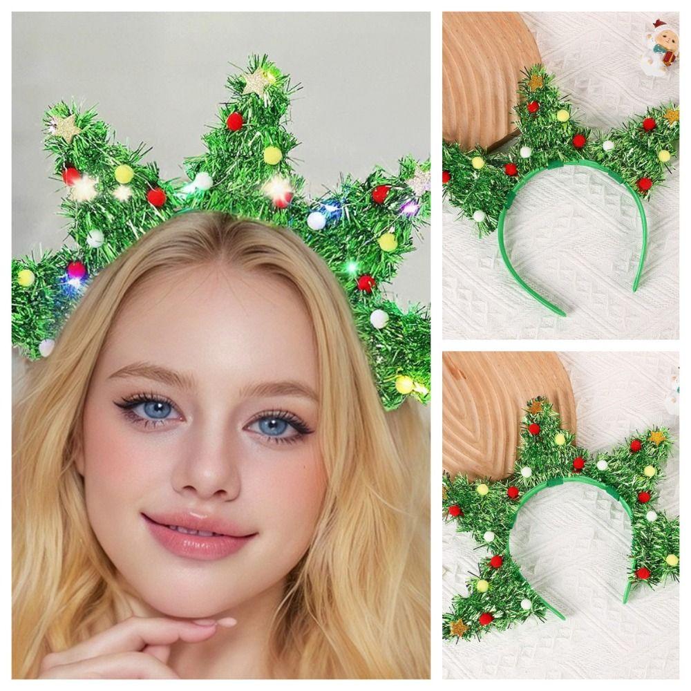 

Красочный шар Рождественский обруч для волос Праздничное украшение Рождественская повязка для волос Праздничные принадлежности Style B