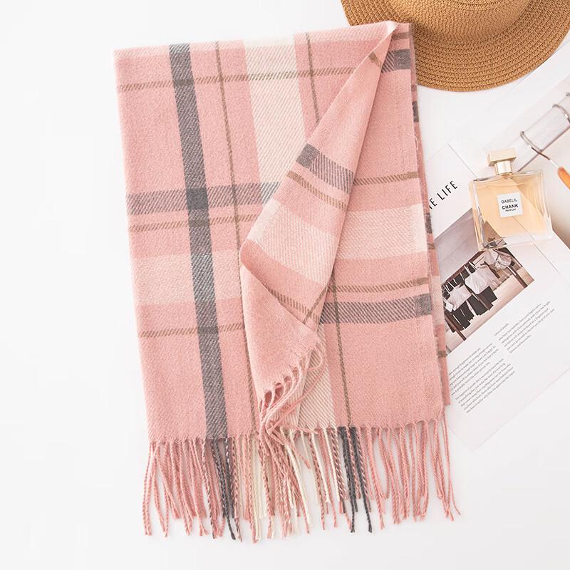 British Style Thickened Plaid Scarf