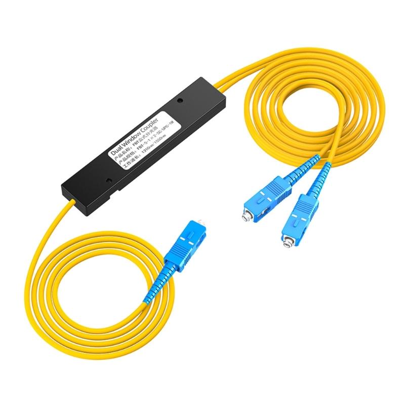 High Performances 1 In 2 Out Opticals Splitter Single Mode G657A1 Fiber For FTTH Applications 1310-1550nm Wavelength