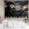 Sherlock Print Tapestry, Backdrop, Easy Setup, Ideal for Bedroom, Office & Living Room, with Aesthetic Wall Hanging Decor.
