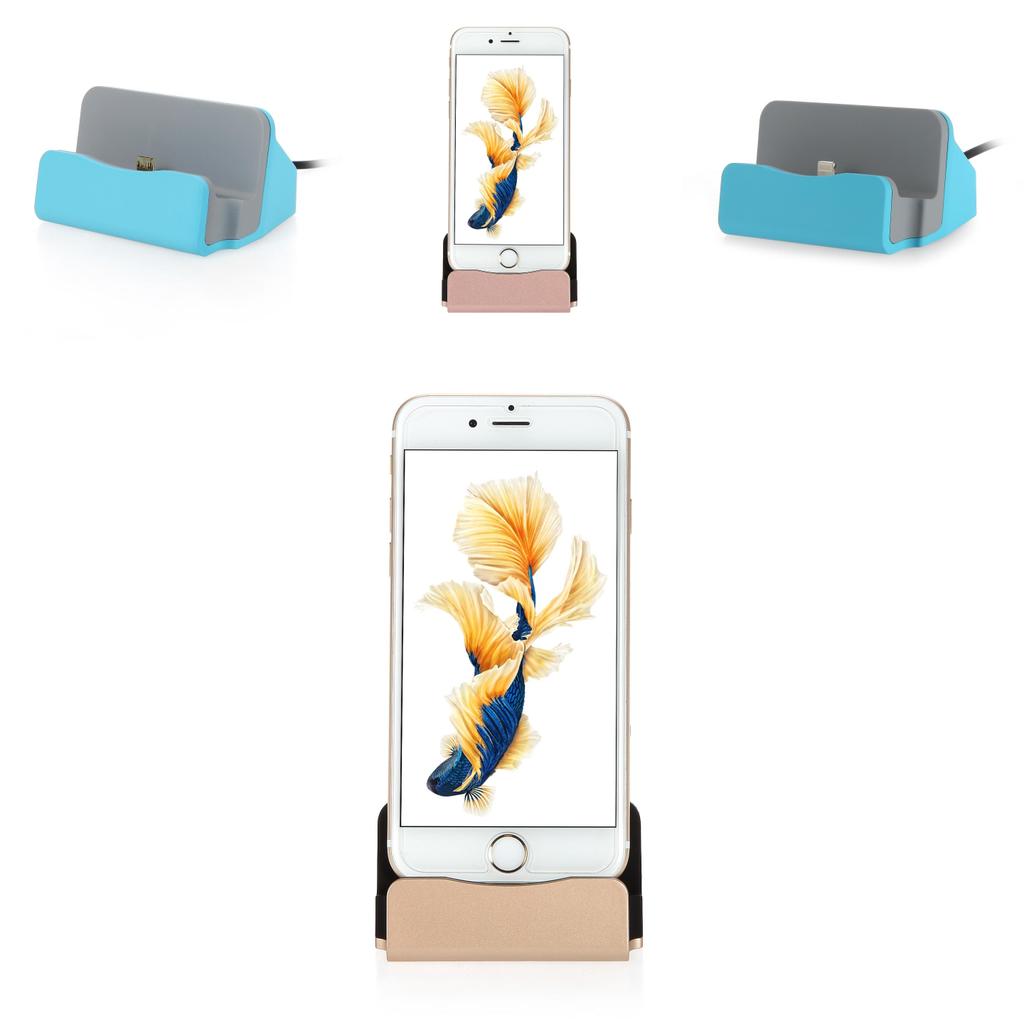 Supporto Ricarica Rapida Tipo C Pd 15w Dock in Plastica per Telefono Per Iphone Android Organizzatore da Scrivania Casa Ufficio