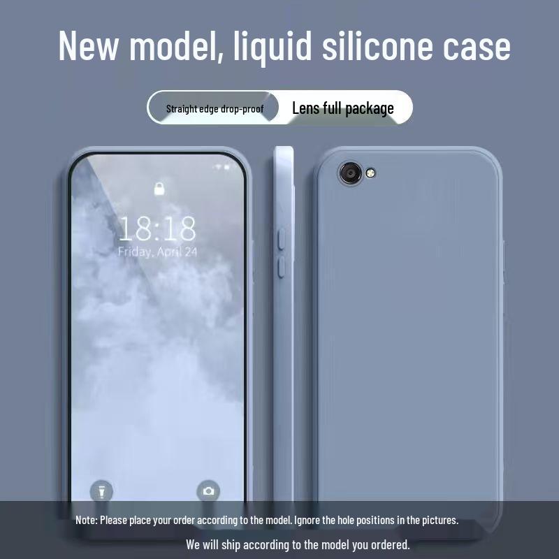 Vivo Y81 Liquid Silicone Case - Solid Color, Full Coverage, Anti-Drop Protection