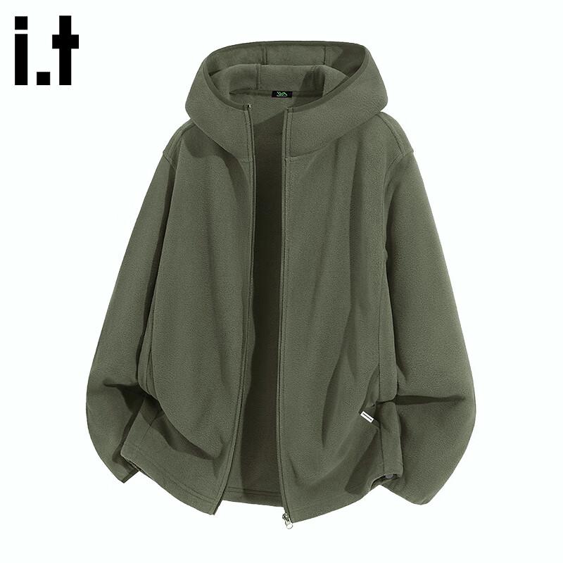 Fingercroxx IT Unisex Winter Fleece Hooded Cardigan Jacket