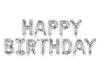 Balon Foliowy Happy Birthday Srebrny 340X35 Cm