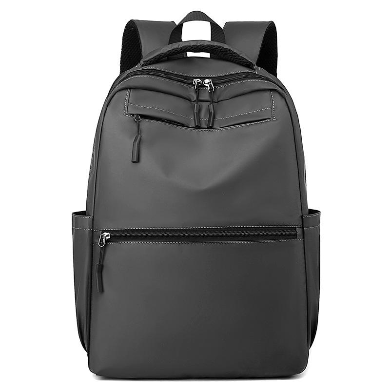 

Простой и модный мужской рюкзак большой вместимости, трендовая сумка для ноутбука, повседневный рюкзак для студента колледжа серый