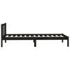 Solid Wood Bed Frame Without Mattress Black