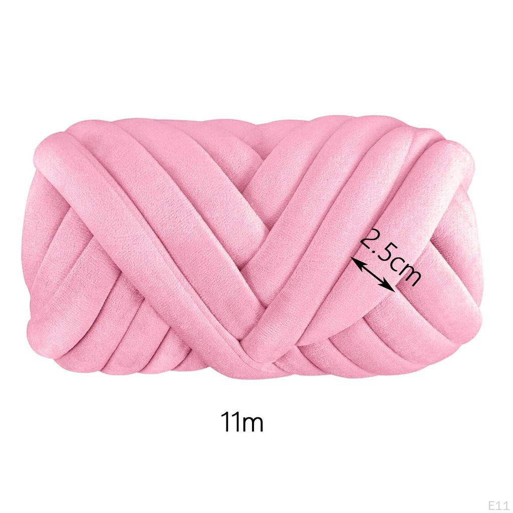 Polyester Chunky Yarn Arm Knitting Crochet Hook 250G Bulky for Macrame DIY Cushion