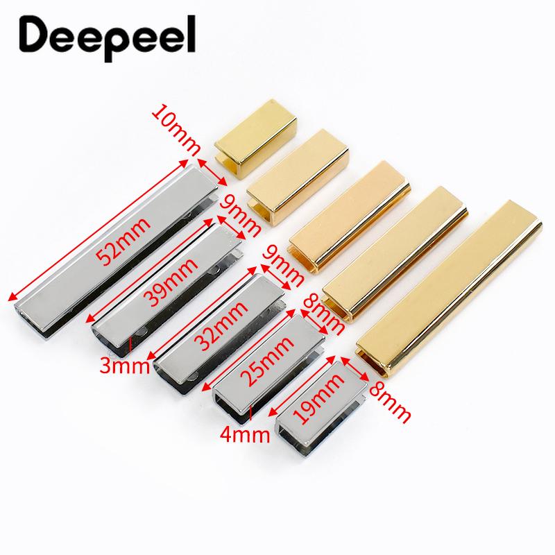 10/20Pcs 20-50mm Metal Tail Clip Buckle Corner Screw Edge Protector Buckles Bag Strap Cover Clasp Webbing End Decoration Stopper