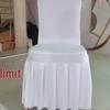 Thickened Elastic Pleated Skirt Chair Cover for Weddings & Conferences
