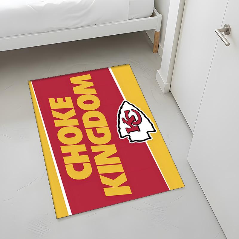 Kansas City Chiefs (23) Rug Suitable For Living Rooms Bedrooms Computer Rooms Dining Areas And Placement Under Tables And Chairs Also An Ideal Choice 