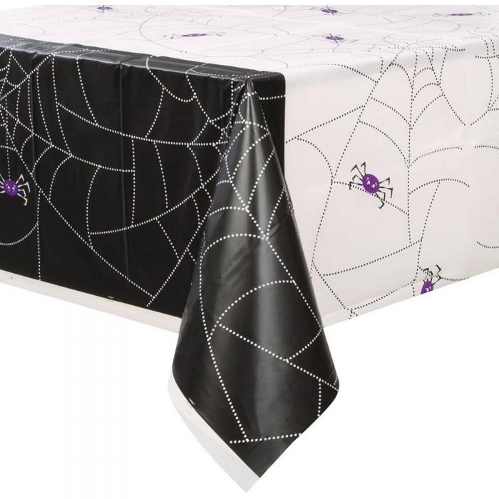 Unique Party Plastic Spider Halloween Party Table Cover