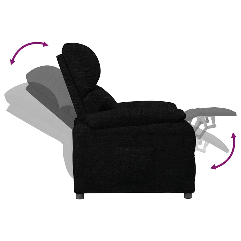 Relax Chair Black Fabric